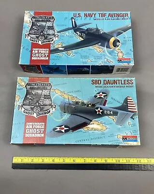 2-Monogram 1/48th Scale WW2 USN Fighter Models: TBF AVENGER & SBD DAUNTLESS-Cool • $12.99