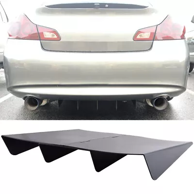 For Infiniti G37 G35 Sedan Rear Bumper Spoiler Diffuser Shark 4-Fin Splitter Lip • $69.15