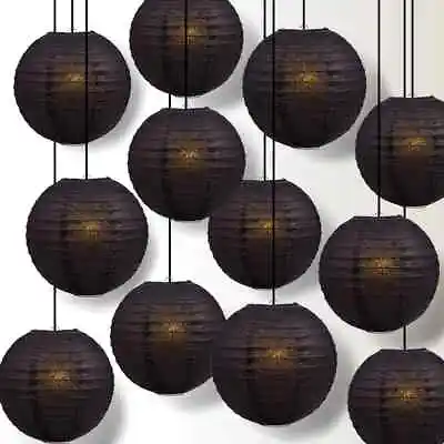 5pcs Lampshade Hanging Ceiling Pendant Lamp Light Shade Plain Black Lampshades • £9.99