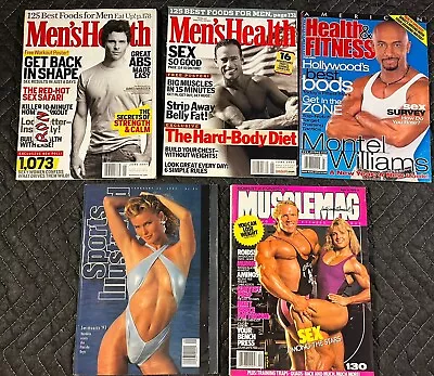 Men’s Health MuscleMAG Sports Illustrated Health + Fitness Magazine Lot • $10.36