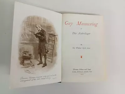 Sir Walter Scott. Guy Mannering Or The Astrologer. 1901. Good Condition • £4.25