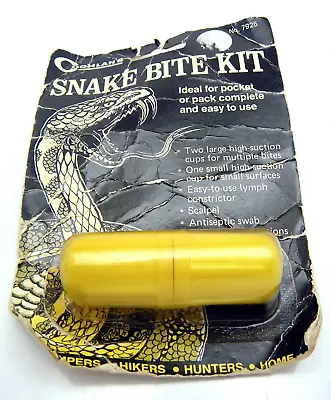 Vintage 1978 Coghlans Snake Bite Kit NOS Unused Sealed On Card • $34.99