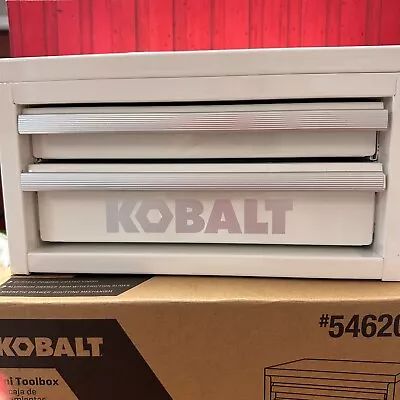 Kobalt Mini Tool Box Toolbox White Steel 5462035 (BRAND NEW) Free Ship • $49.99