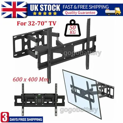 TV Wall Bracket Mount Tilt Swivel For Samsung Sony LG 32 40 42 46 50 55 65 Inch • £27.99