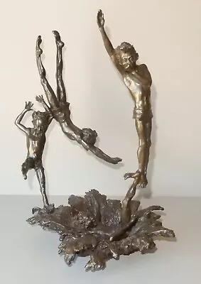 Mark Hopkins Bronze Statue  Last One In  (large 13 )  Ltd Ed 4 Boys Playing • $1577