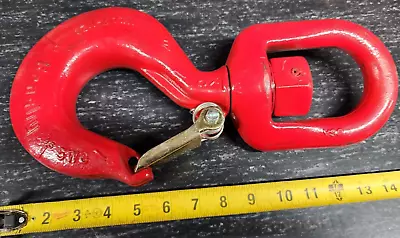 $345 • Buy Crosby 1048657 L-322CN 7-1/2 Ton WLL Carbon Steel Swivel Hook W/ Latch USA Made