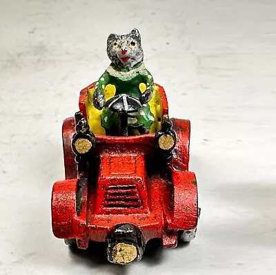 Vintage Vienna Bronze Lady Cat Driving A Car • $75