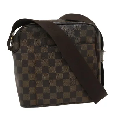 LOUIS VUITTON Damier Ebene Olaf PM Shoulder Bag N41442 LV Auth Am2433g • $192