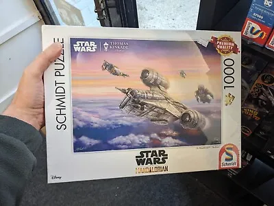 Thomas Kinkade Star Wars Mandalorian Puzzle 1000 Piece New • £0.99