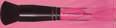 Mac 496ses Wave Your Wand Pink Flat Foundation Buffing Face Brush 5  Brand New ! • $7.48