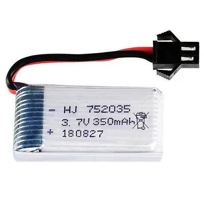 $13.06 • Buy 752035 3.7V 350mAh 20C Li-Po Battery High Rate For Helicopter Drone SM Plug
