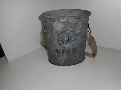 Vintage Frabill's Minnow Pail-wade Bucket- W/ Strap-fish-bait-tin • $19.99