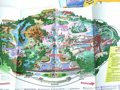 Vtg 1990's Walt Disney DISNEYLAND Park Souvenir MAP 1997 MAPS Brochures #C EPCOT • $25