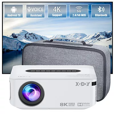 12000Lumens XGODY Projector 5G 1080P HD Mini 3D LED 4K Home Theater Movie Cinema • $118.17