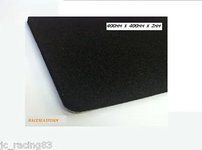 Motorcycle Race Seat Foam 2mm Thick XL Sheet 400mm X 400mm Self Adhesive • $23.42