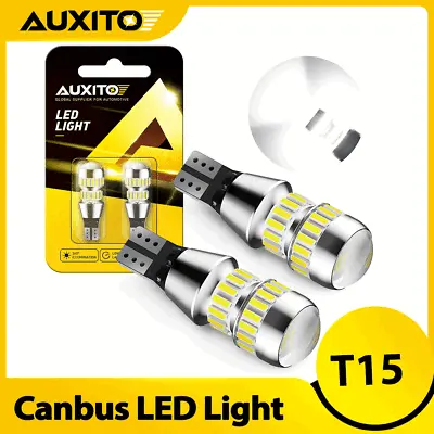 AUXITO LED Reverse Back Up Light Bulb 921 912 W16W T15 906 916 Super White 6000K • $13.29