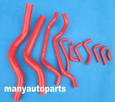 Silicone Radiator &Heater Hose Mitsubishi Eclipse GSX/GST 4G63T 1989-1994 RED • $58