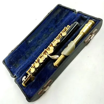  Symphony  Piccolo Flute Silver/Wood Serial: 0303088 Gemeinhardt Case Vintage • $337.25