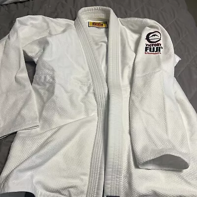 Fuji Victory Kimono Jiu Jitsu GI Top  Fight Training BJJ White A3 • $39.99