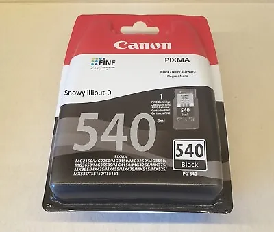 Genuine Canon Genuine PG-540 Black Ink Cartridge PG 540 • £18