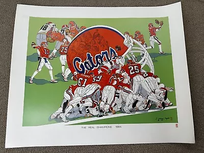 Florida Gators 1984 SEC Champs Poster Print The Real Champions Football VTG • $52.49