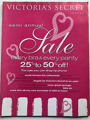 Semi-Annual Sale 1997 VICTORIA'S SECRET LINGERIE Catalog • $9