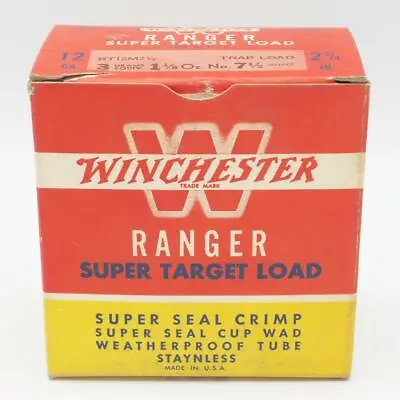 $24.99 • Buy Vintage Winchester Ranger Super Target Load Shotgun Shells Ammunition Empty Box
