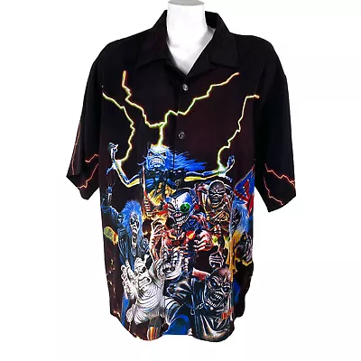 Dragonfly Iron Maiden Best Of The Beast XL Button Down Shirt • $199.99