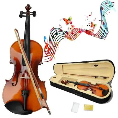 16  Inch Acoustic Viola Set With Case + Rosin + Bow Brown Color • $62.98