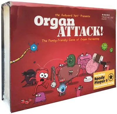 $14.88 • Buy Organ Attack Game. Includes Ready Player 6. Expansion Pack. NEW Sealed Game Card