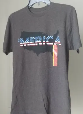 Mossimo Supply Co. MERICA T-Shirt Men's  Gray Small  • $9.95