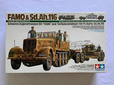 Tamiya German 18 Ton Famo & Transporter #35246 1/35 Plastic Model Kit • $120