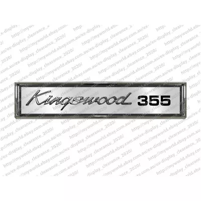 #2071 Badge To Suit Holden Ht Kingswood 355 Chrome Car Emblem • $37