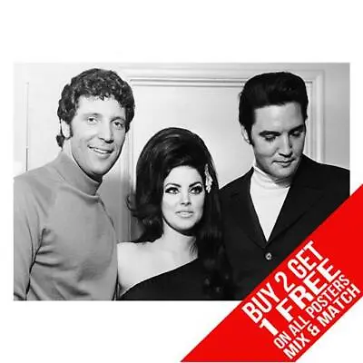 Elvis Presley And Tom Jones Bb1 Poster Print A4 A3 Size - Buy 2 Get Any 2 Free • £8.97