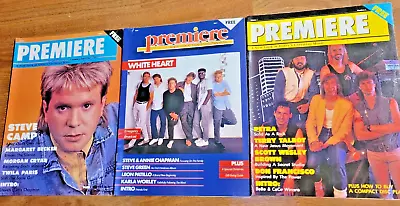 Lot Of 3 CCM Vintage Premiere Christian Music Magazines- Petra White Heart Camp • $9.99