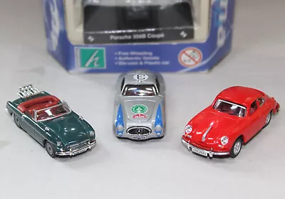 Cararama / Hongwell - Roadsters Set - Mercedes 300sl / Porsche 356b Coupe / Mgb • $12.32