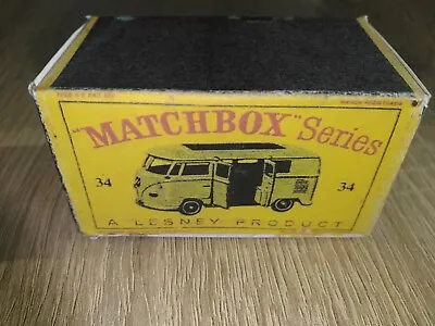 Matchbox -  No34 VW Caravanette - Replica Box • £1.95