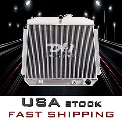 $145 • Buy 3 Row Downflow Aluminum Radiator For 1955-1957 Chevy V8 Cars Bel Air 6 Cyl Mount