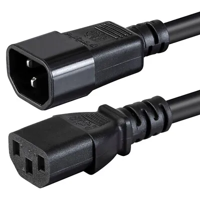 Lot 10 6FT 16/3 Power Cord Extension Cable IEC60320 C14 To C13 16AWG 3Prong 13A • $49.99