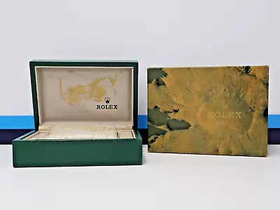 Vintage Rolex Moon Crater 68.00.06 Green Leather Watch Box/Case • $225