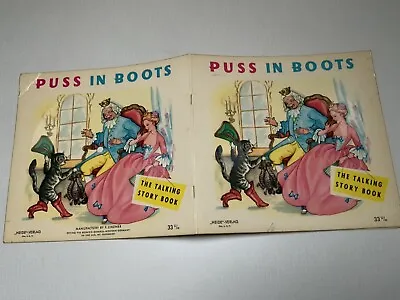 £4 • Buy Puss In Boots Original Early The Talking Storybook - The Cover Is The Record