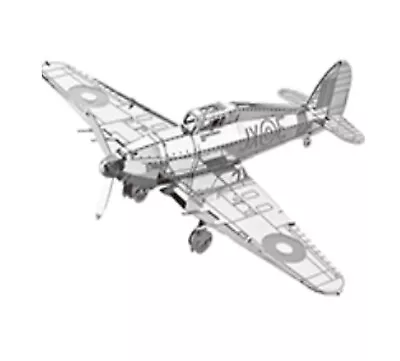 Metal Model Hurricane Aircraft 3D Laser Cut Sheet Metal Model Kit Hobby Gift • £8.45