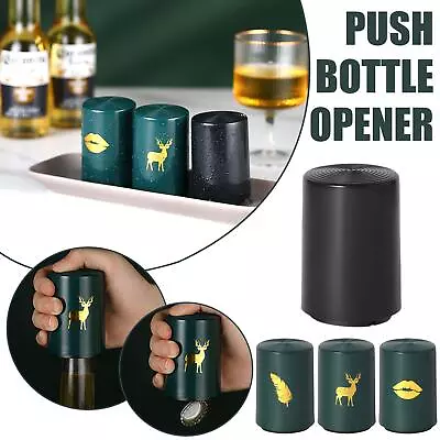 Magnetic Automatic Beer Bottle Cap Opener Push Down NICE Opener Gifts T1H7 • £3.14