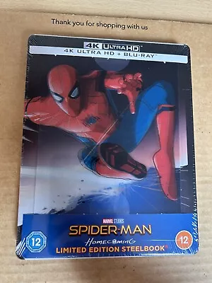 Spider-Man Homecoming UK 4K UHD Blu Ray Lenticular Steelbook NEW & SEALED Marvel • £44.99