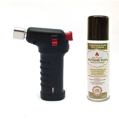 Butane Torch With Fuel - MINI - Butane INCLUDED - CAMPING HIKING BBQ CIGARS • $29.30