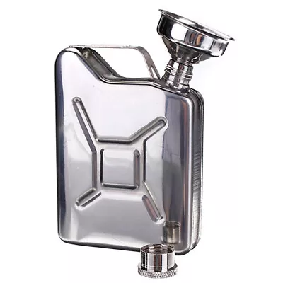 Flask With Funnel Home Wedding Party Bar Alcohol Drinkware Liquor Whisky Bottle • $17.49