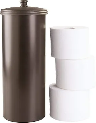 $23.99 • Buy Toilet Paper Roll Tissue Holder Reserve Canister Bathroom Storage Organizer Easy