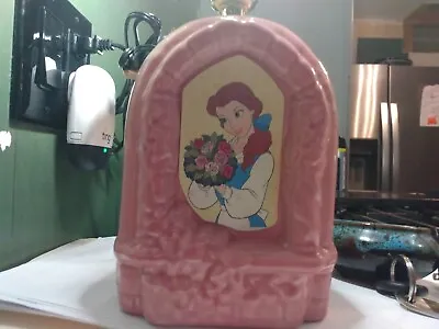 Vintage Disney Beauty & The Beast Lamp Working Condition Pink Bell Lamp No Shade • $19.25