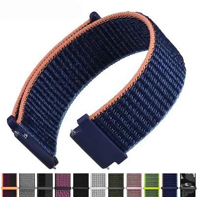 Nylon Strap Watch Band Sport 16mm 18mm 20mm 22mm For Kids Adult Watchband • $6.81