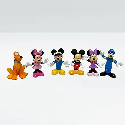 Disney Mickey Mouse Clubhouse Doll House Figures Lot Bendable Waist Bundle Of 6 • $11.95